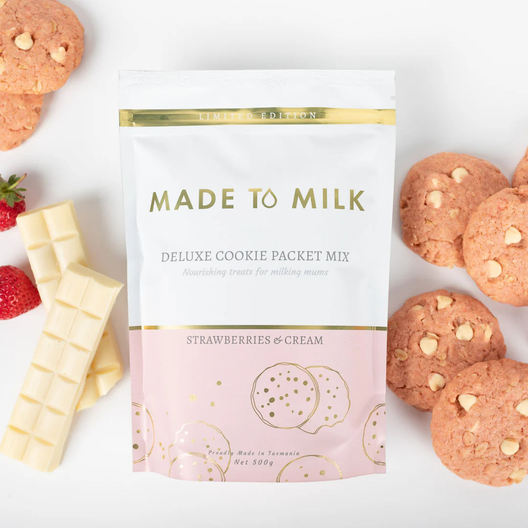 Made to Milk | Strawberries + Cream Cookie Packet Mix