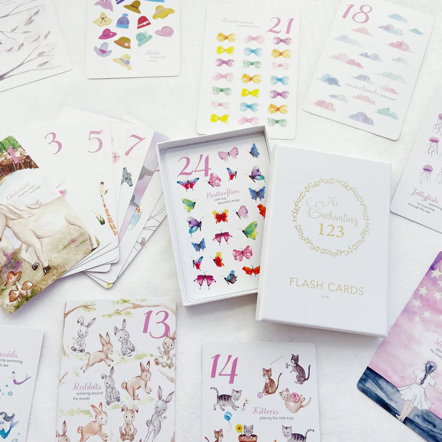 The Enchanting 123 Flash Cards | Adored Illustrations