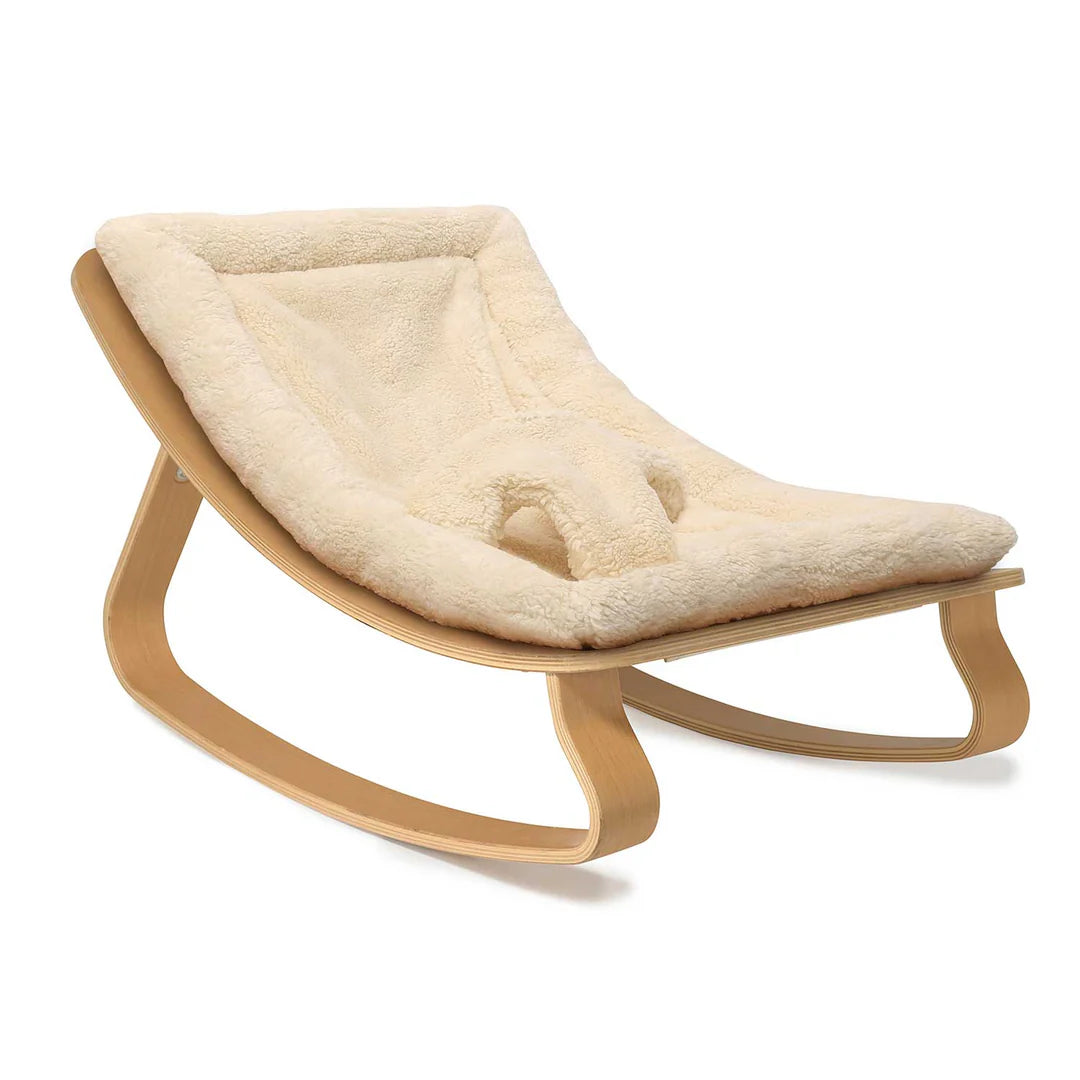 Levo Baby Rocker | Beech | Milk Fur | Charlie Crane