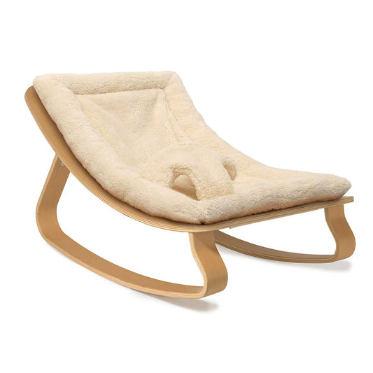 Levo Baby Rocker | Beech | Milk Fur | Charlie Crane