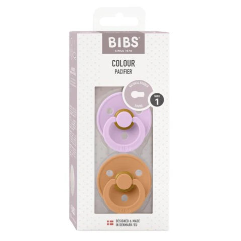 BIBS | Round | S2 | Violet Sky/Pumpkin | 2 Pack