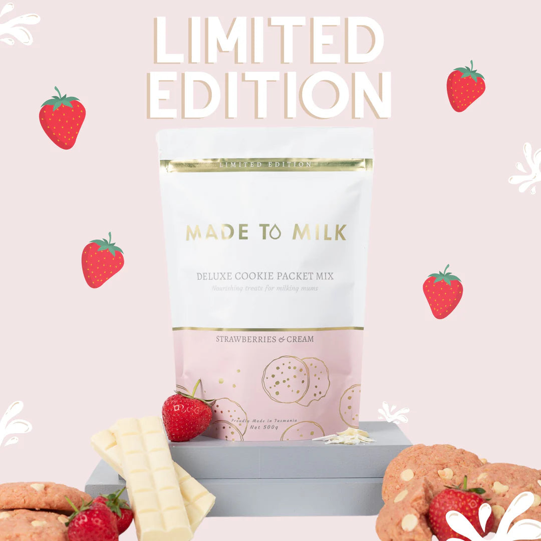 Made to Milk | Strawberries + Cream Cookie Packet Mix