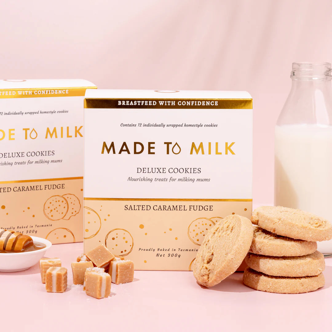 Made to Milk | Salted Caramel Fudge Lactation Cookies