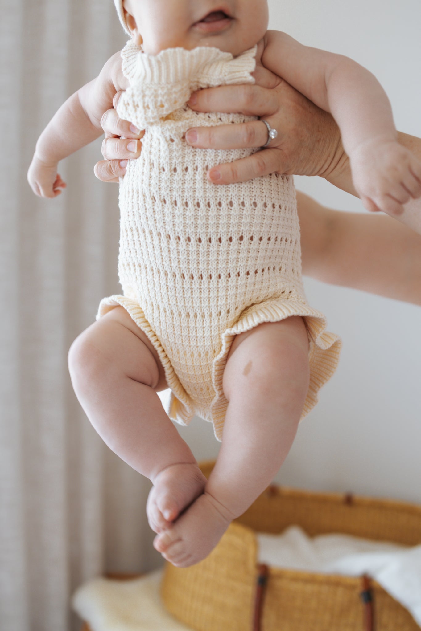 Sunday Frill Romper | Ivory