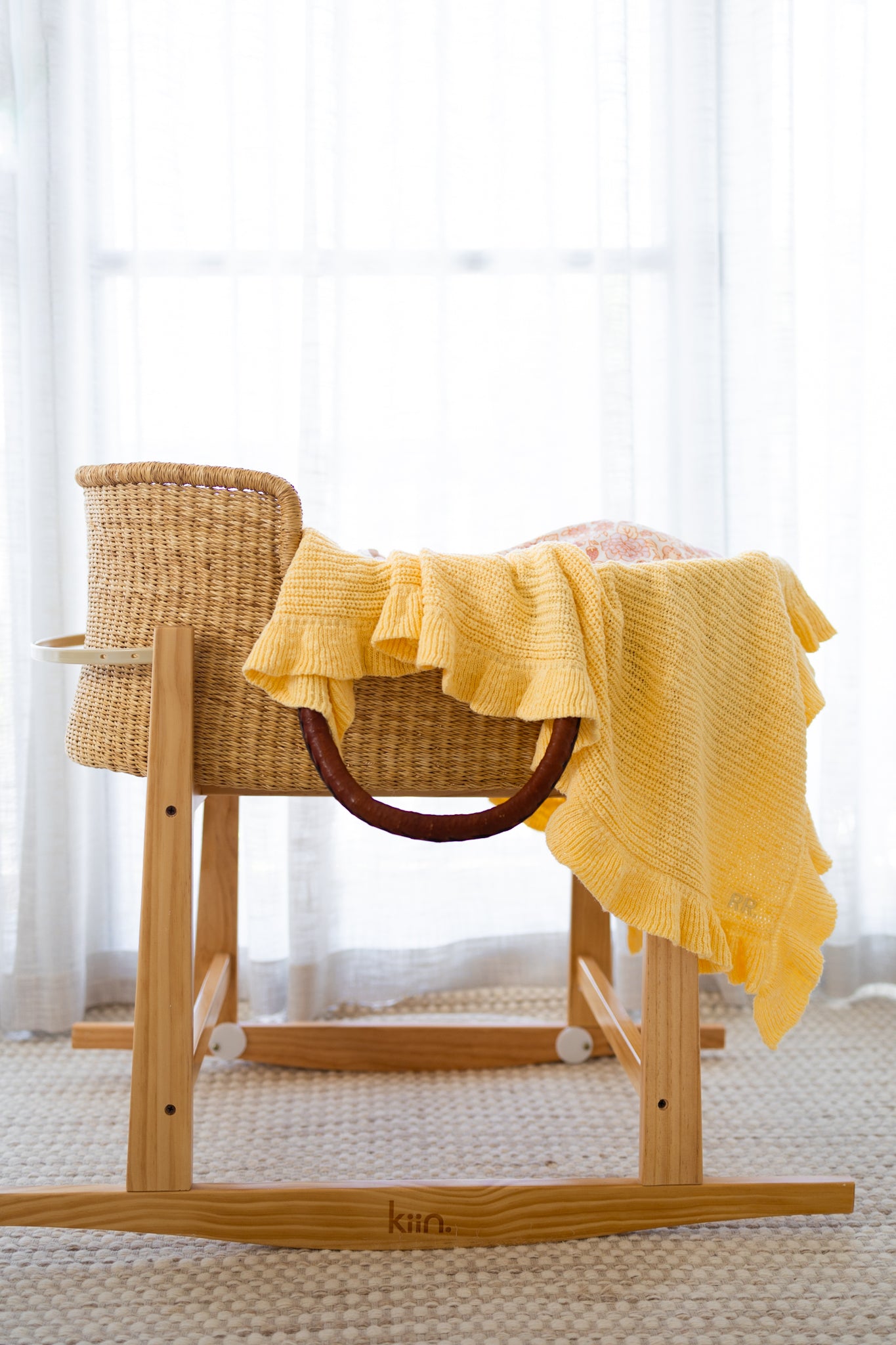 Textured Frill Blanket | Lemon Sorbet