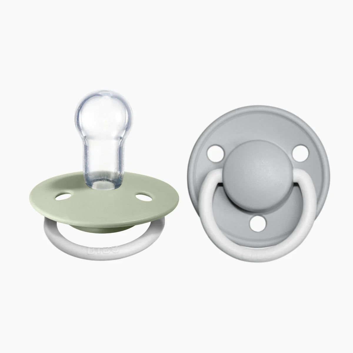 BIBS | De Lux | Sage/Cloud GLOW | 2 Pack