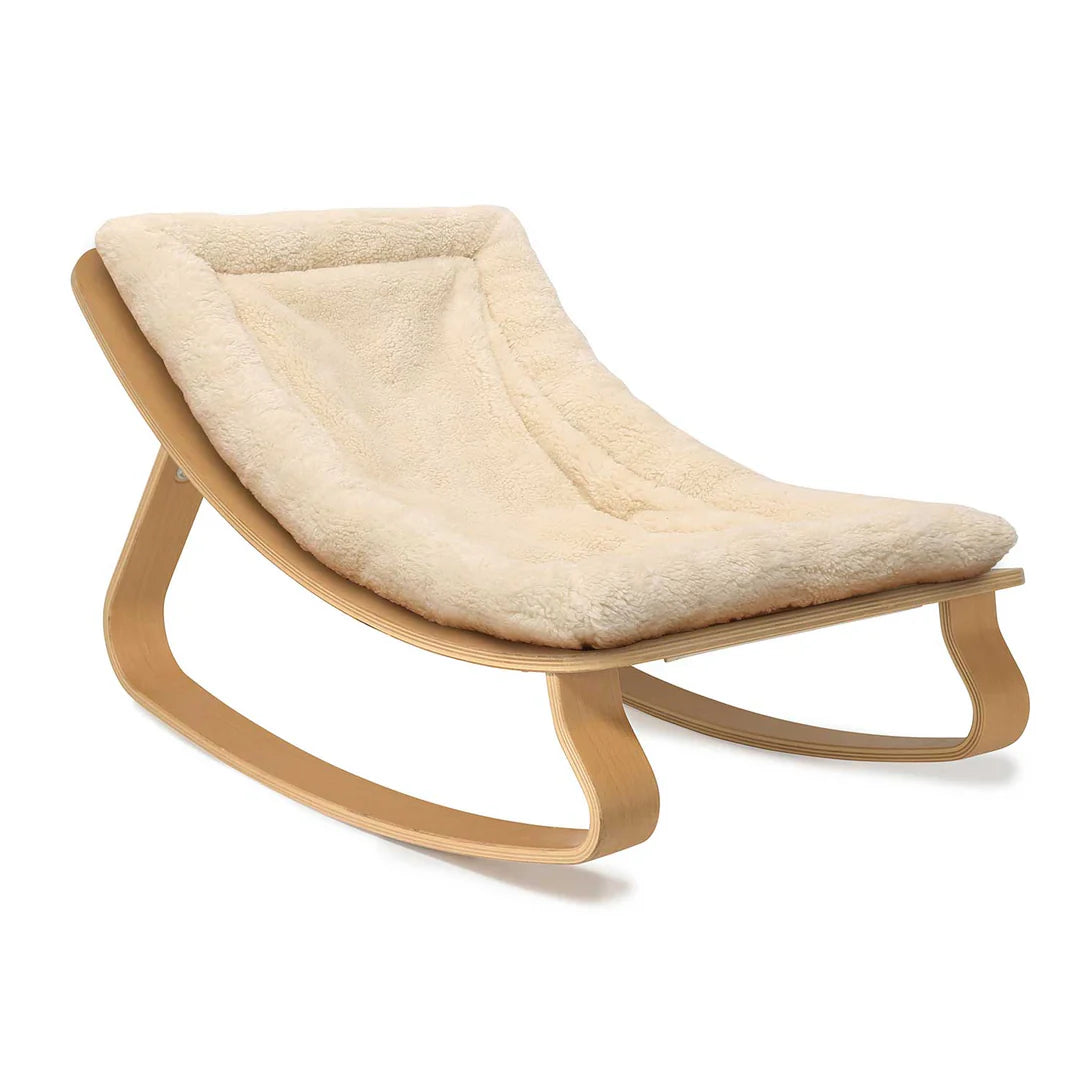 Levo Baby Rocker | Beech | Milk Fur | Charlie Crane