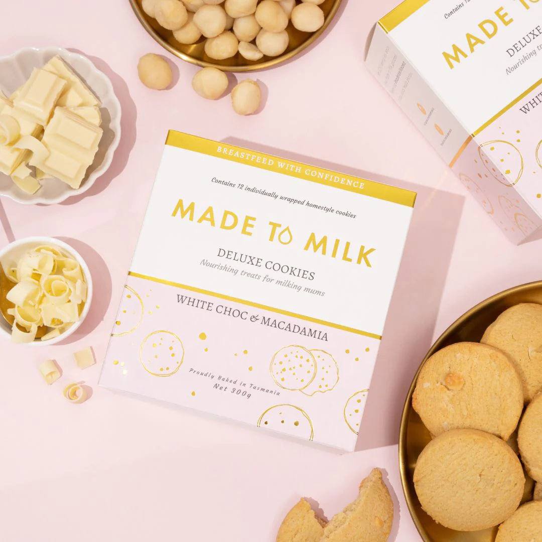 Made to Milk | White Choc + Macadamia Lactation Cookie