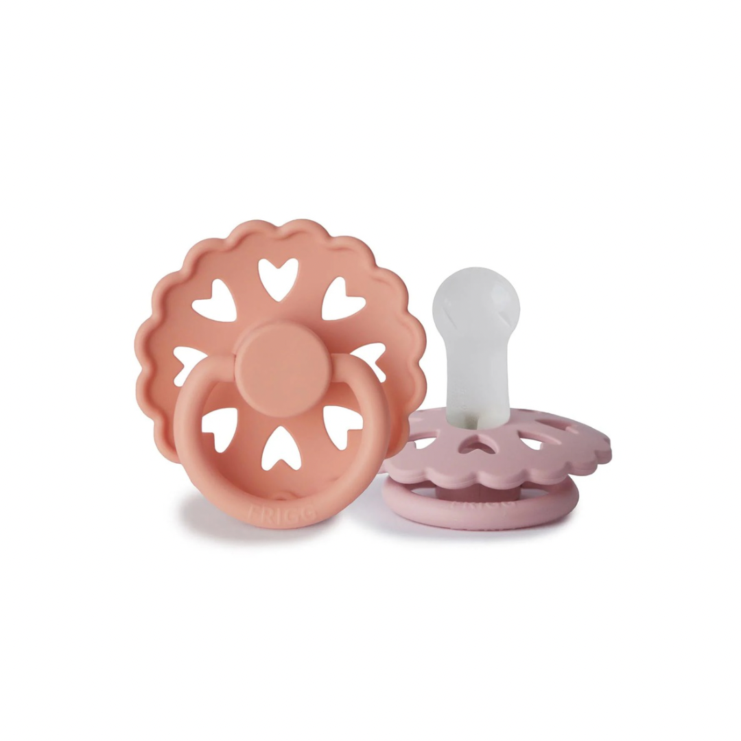 Fairytale Pacifier 2 Pack | Silicone | Pretty in Peach + Primrose