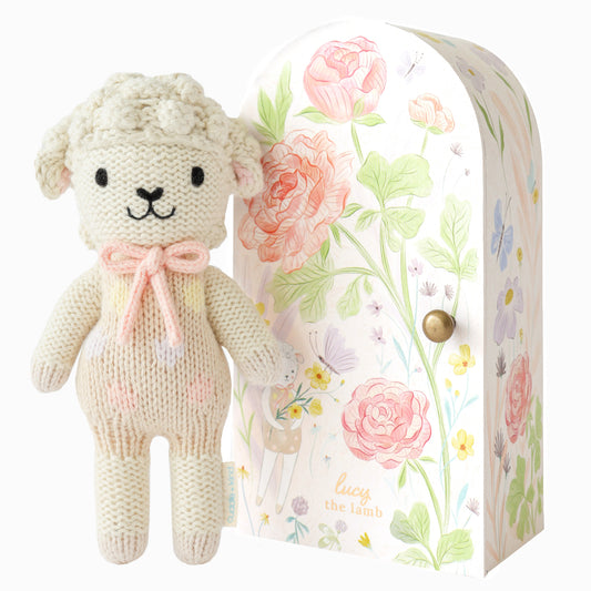 Tiny Lucy the Lamb | Pastel | Cuddle + Kind