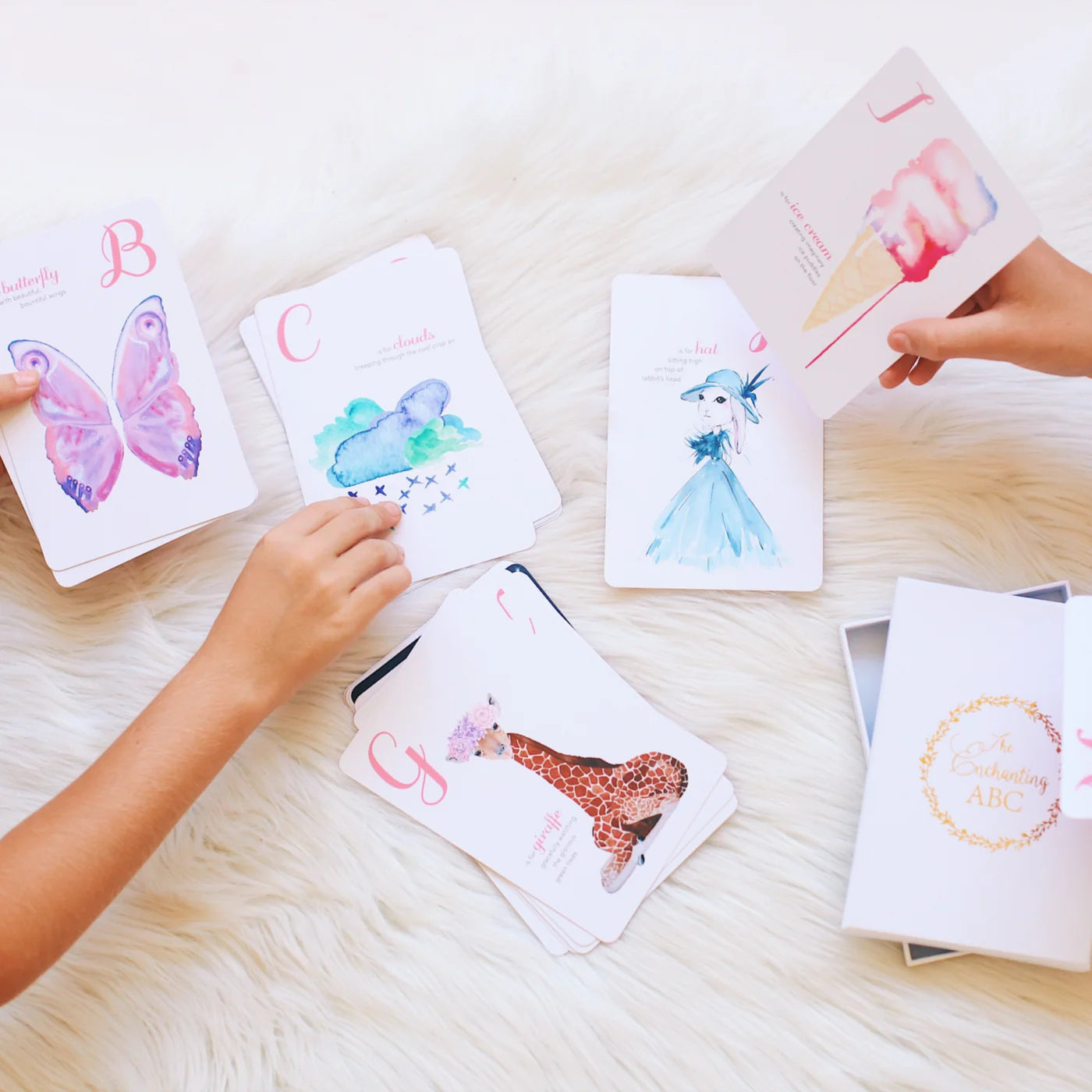 The Enchanting ABC Flash Cards | Adored Illustrations