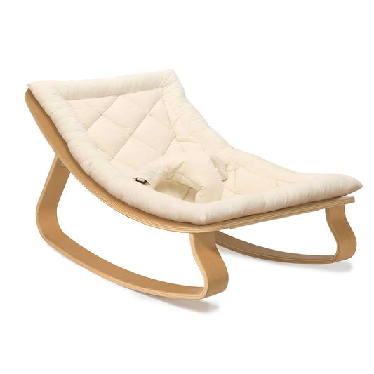 Levo Baby Rocker | Beech | Organic Milk | Charlie Crane