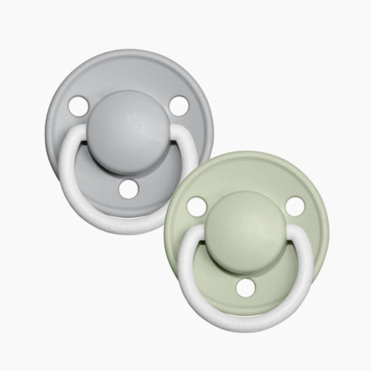 BIBS | De Lux | Sage/Cloud GLOW | 2 Pack