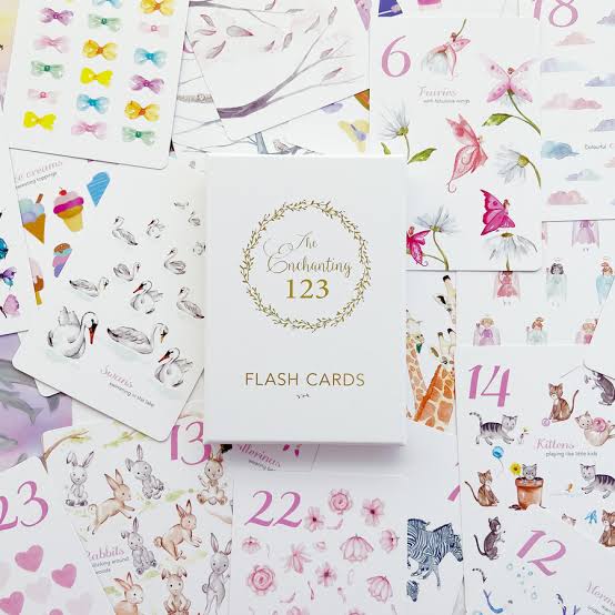 The Enchanting 123 Flash Cards | Adored Illustrations