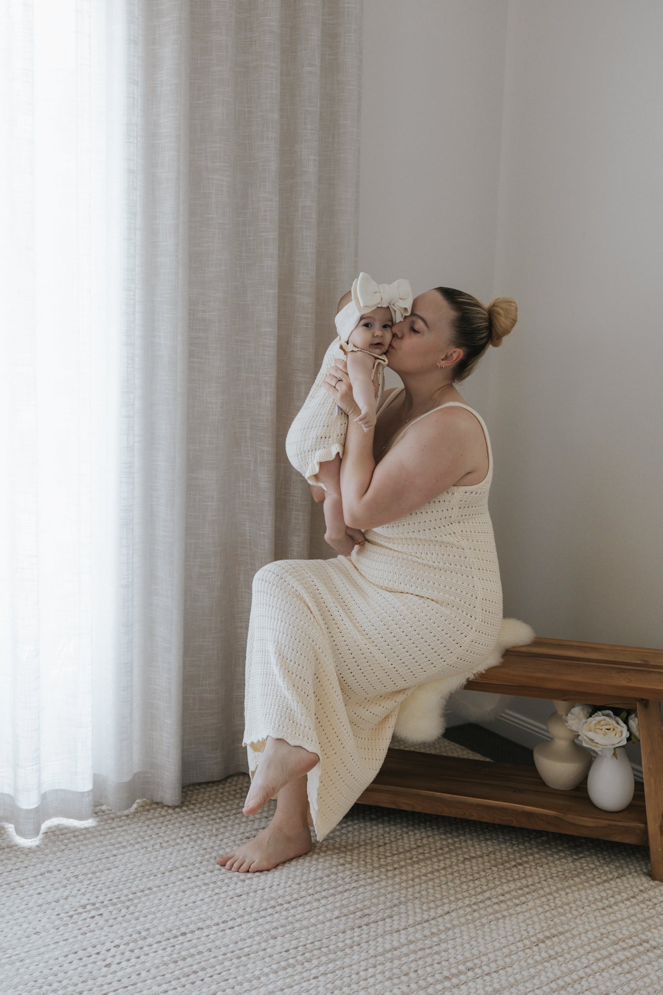 Sunday Frill Romper | Ivory