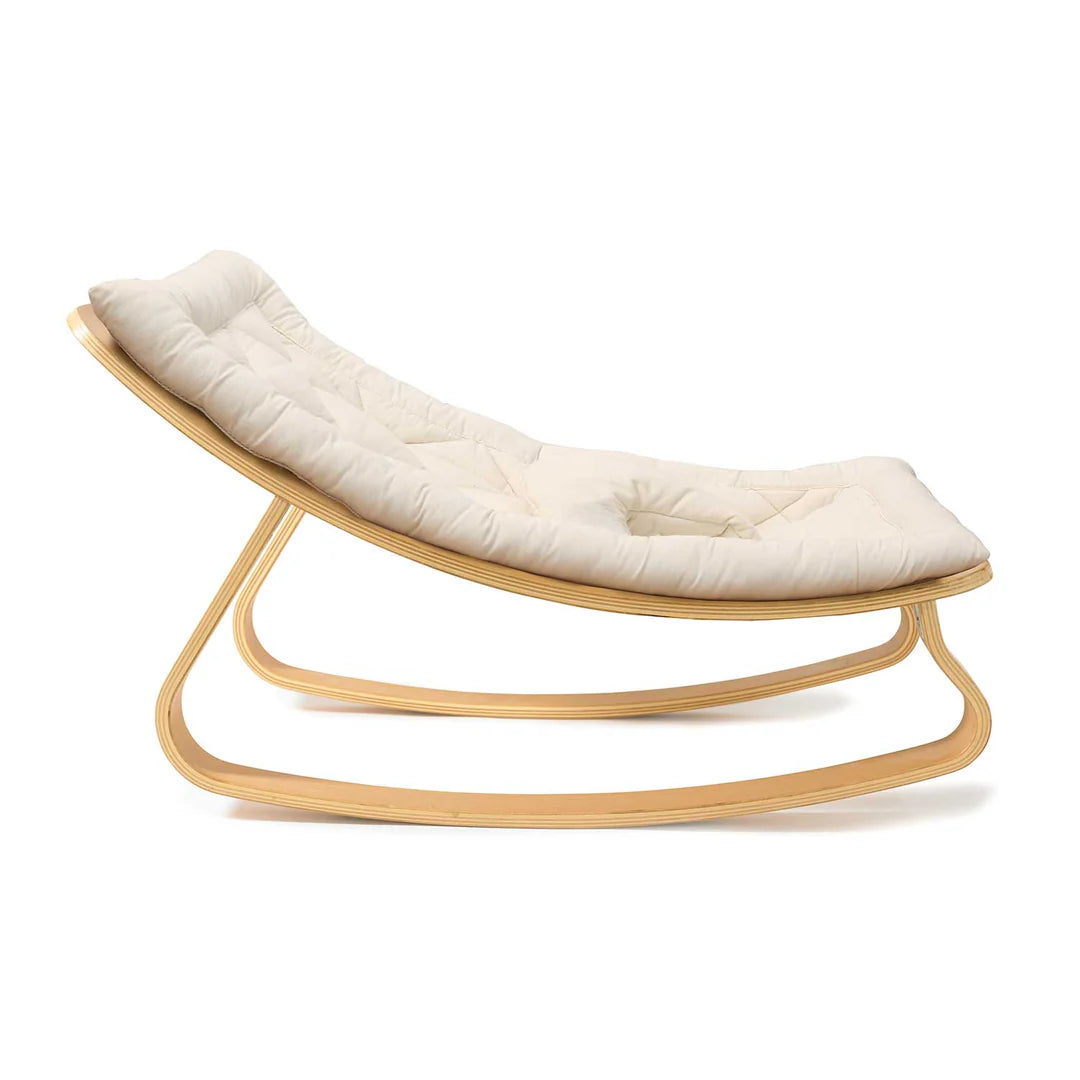 Levo Baby Rocker | Beech | Organic Milk | Charlie Crane