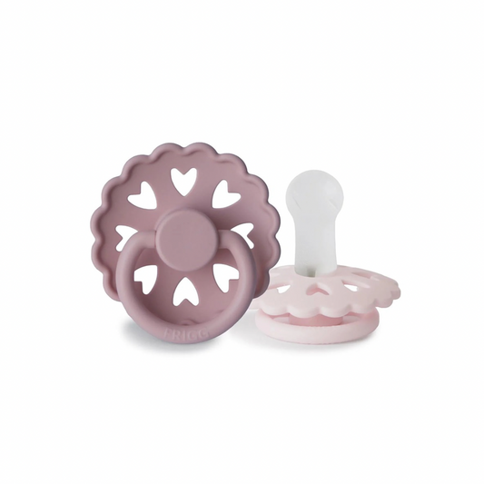 Fairytale Pacifier 2 Pack | Silicone | Twilight Mauve + White Lilac