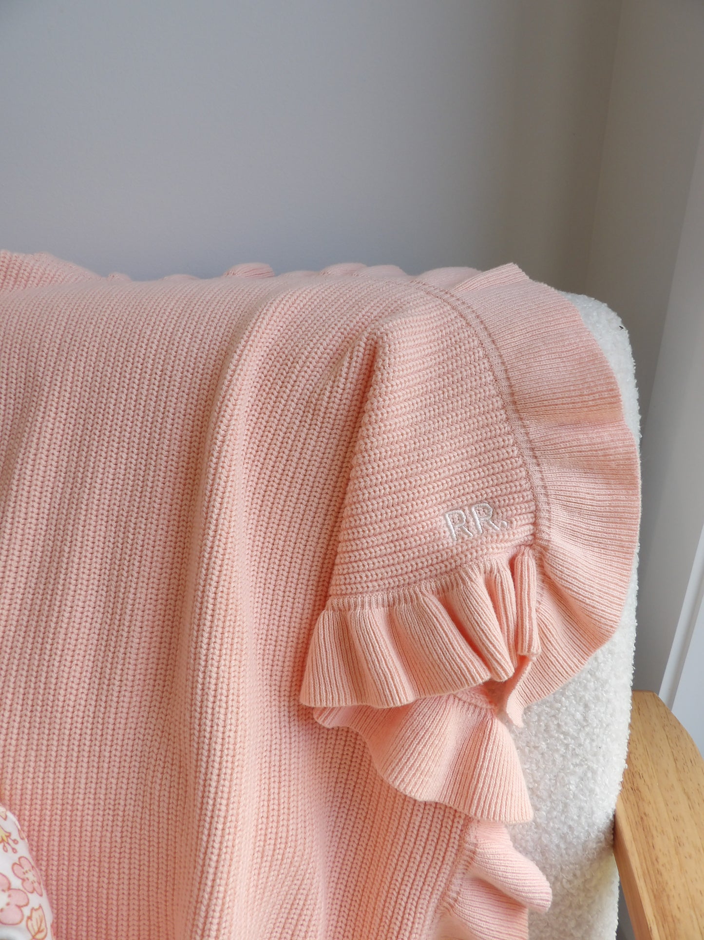 Frill Blanket | Peach Sorbet