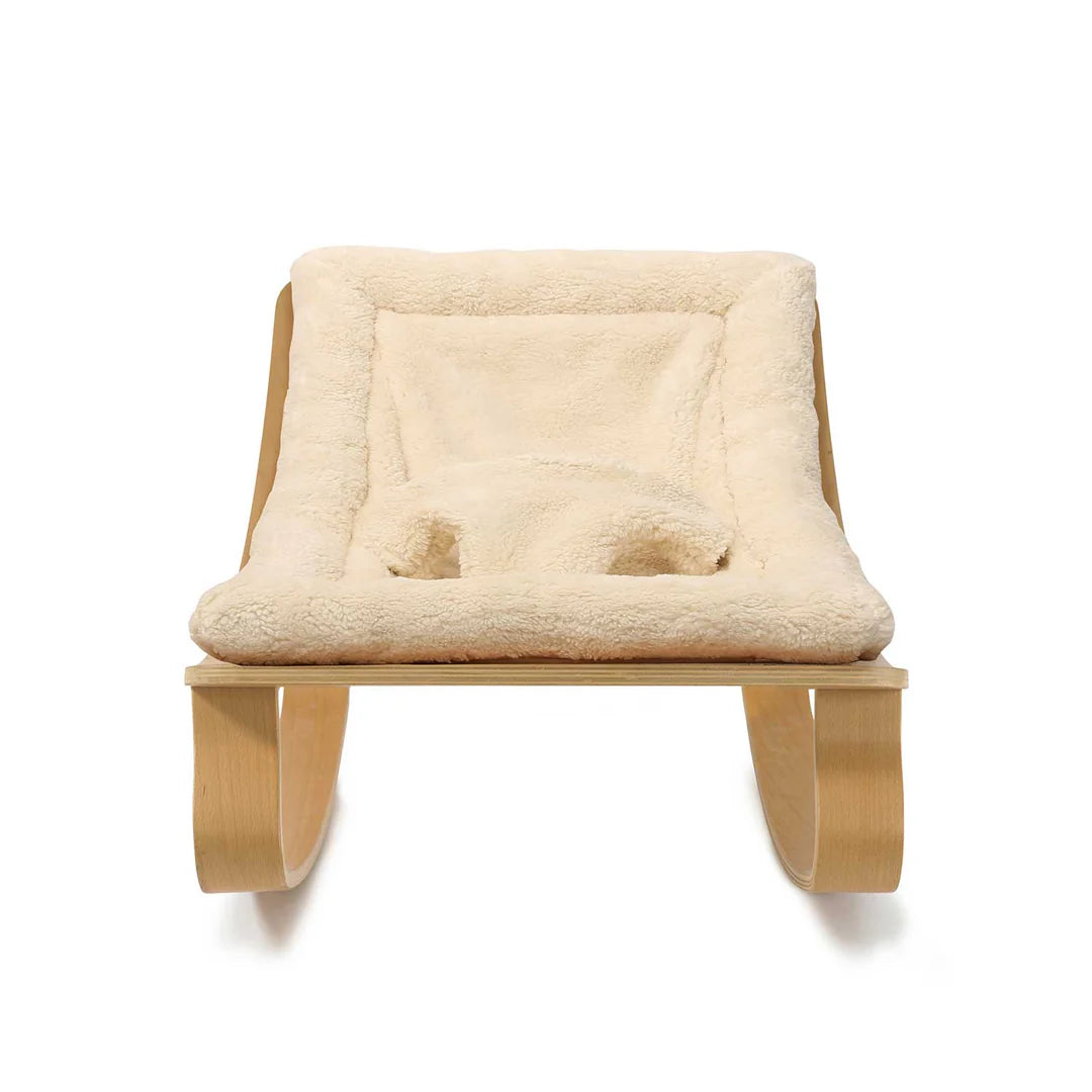 Levo Baby Rocker | Beech | Milk Fur | Charlie Crane