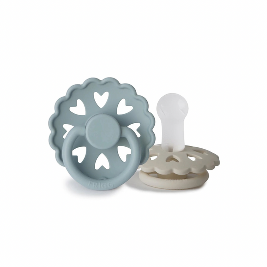 Fairytale Pacifier 2 Pack | Silicone | Stone Blue + Willow Grey