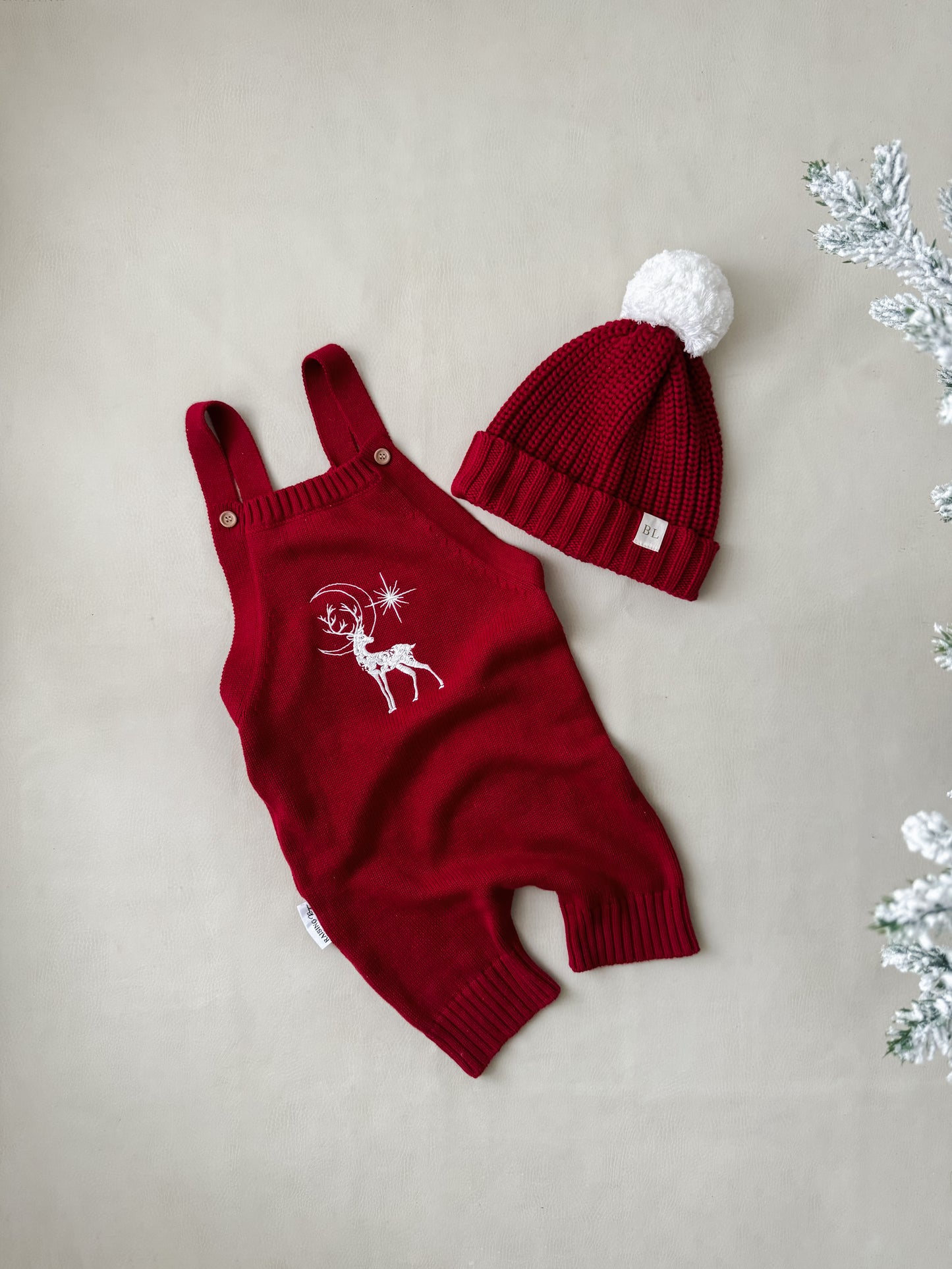 Comet Overalls | Christmas Red