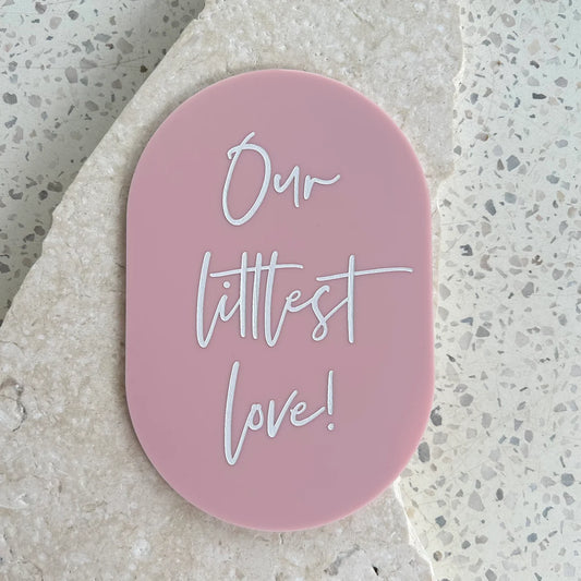 Littlest Love Plaque | Let’s Bloom | Pink