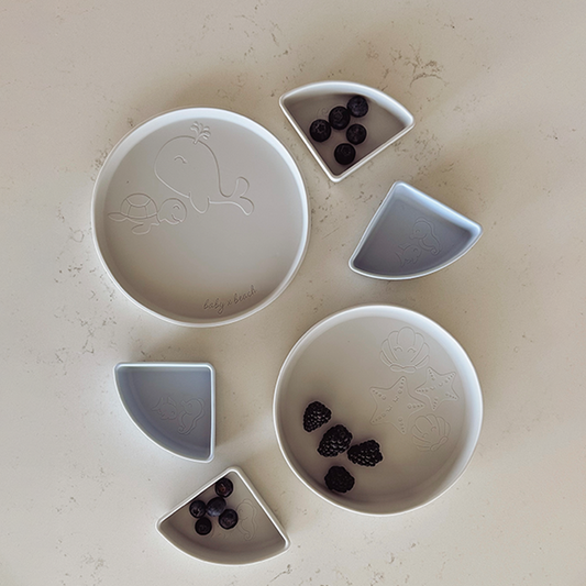 Multi-Use Divider Tableware Set | Misty Sky | Baby by Beach