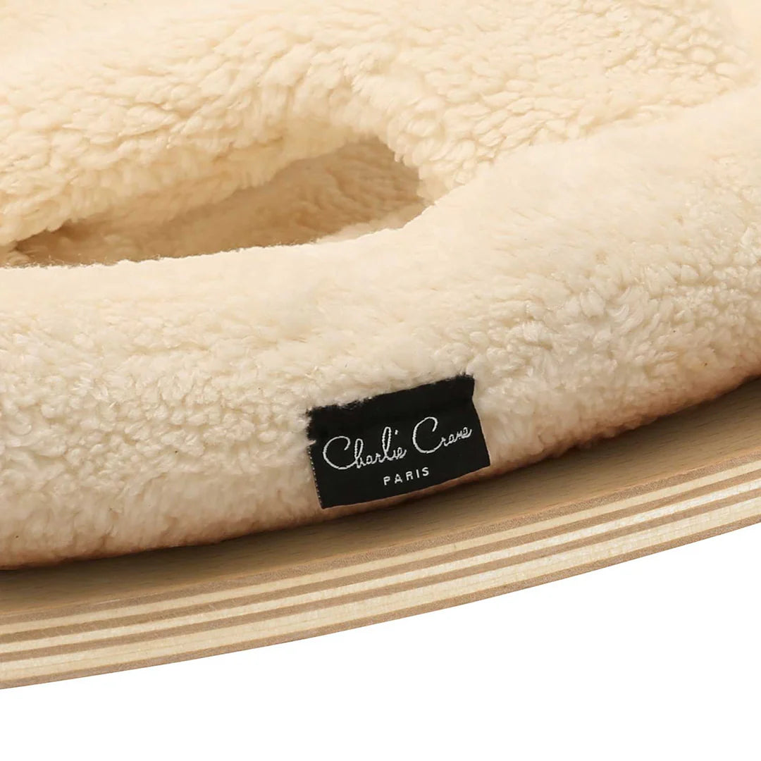 Levo Baby Rocker | Beech | Milk Fur | Charlie Crane