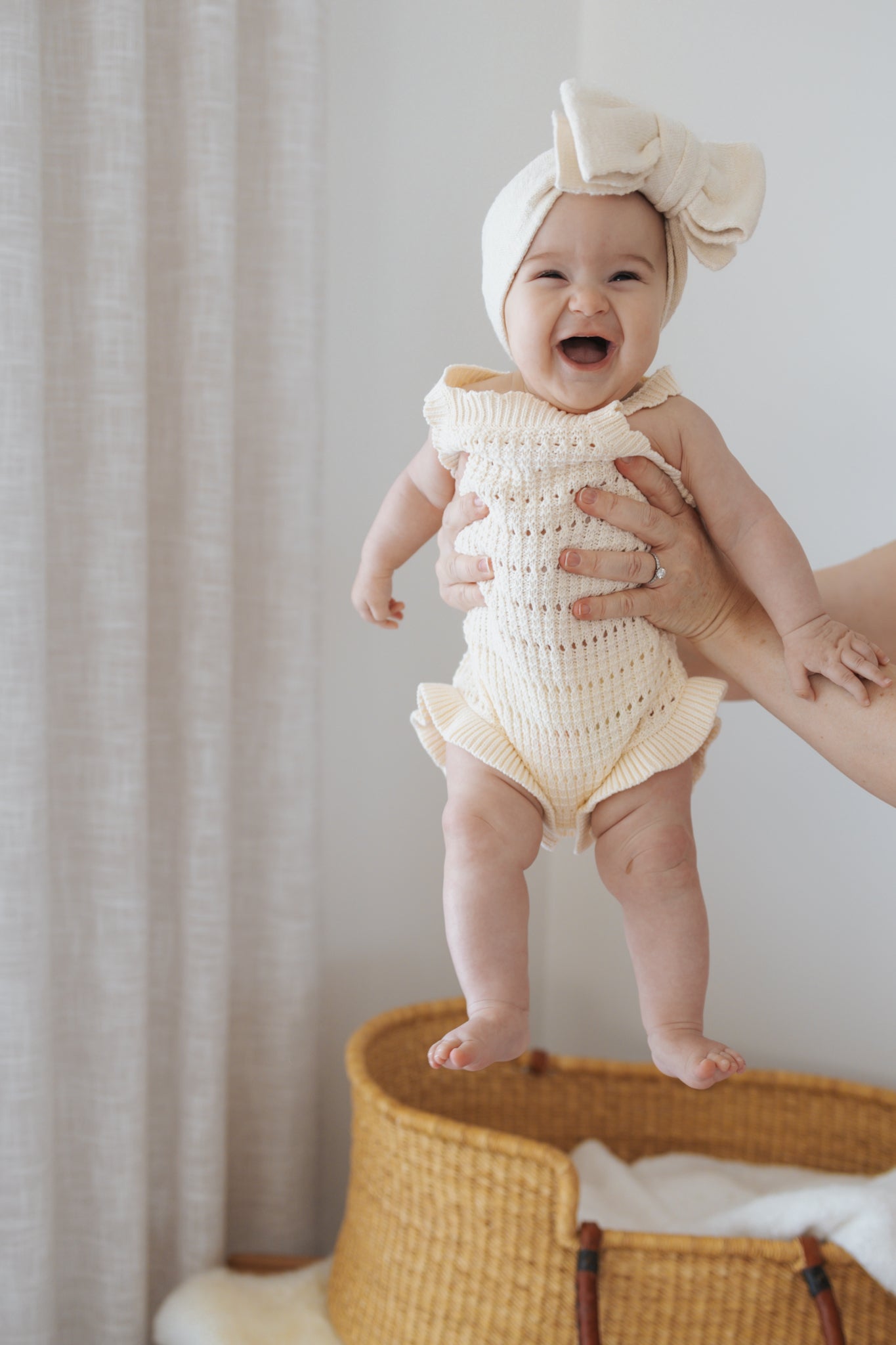 Sunday Frill Romper | Ivory