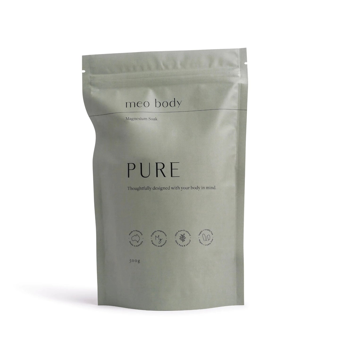 PURE Magnesium Bath Salts 500g | Meo Body