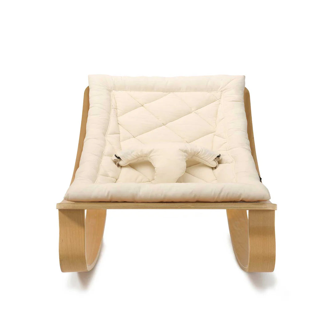 Levo Baby Rocker | Beech | Organic Milk | Charlie Crane