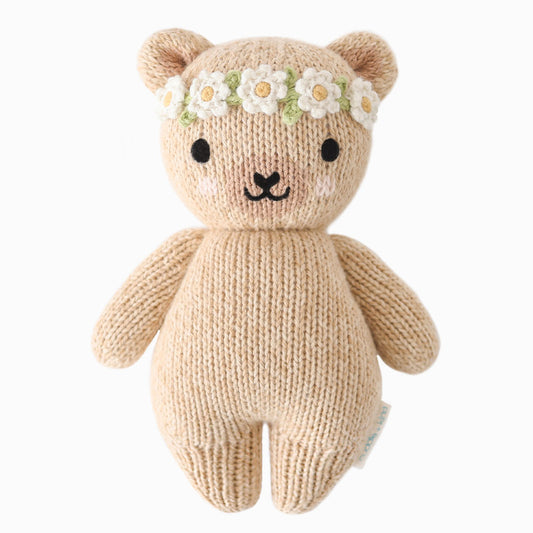 Cuddle + Kind | Baby Honey Bear | Ivory Floral