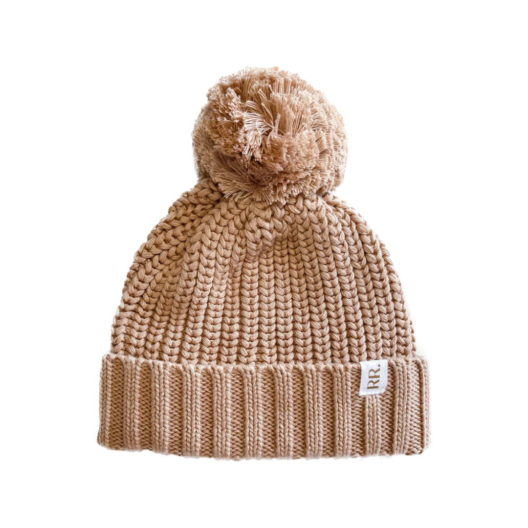 Pom Pom Beanie | Milk Tea